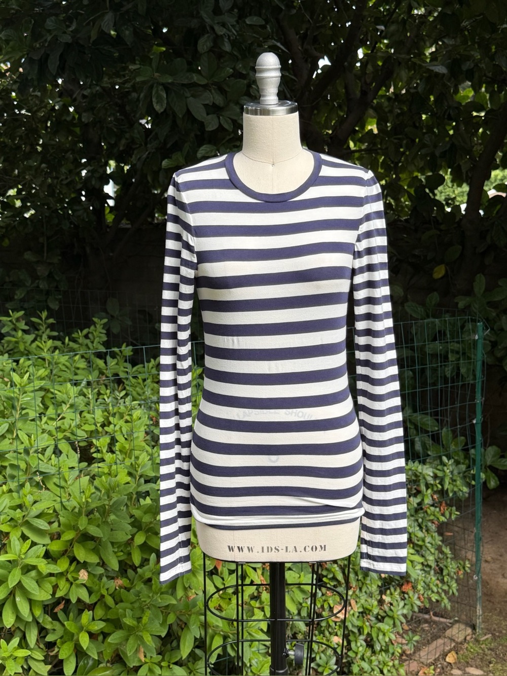 Wyse London "Marnie" bodycon long-sleeve jersey top - Wyse size 0 (US size 2)